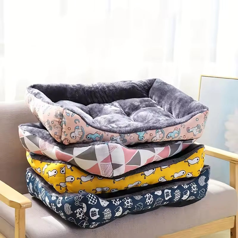 Square Plush Bed
