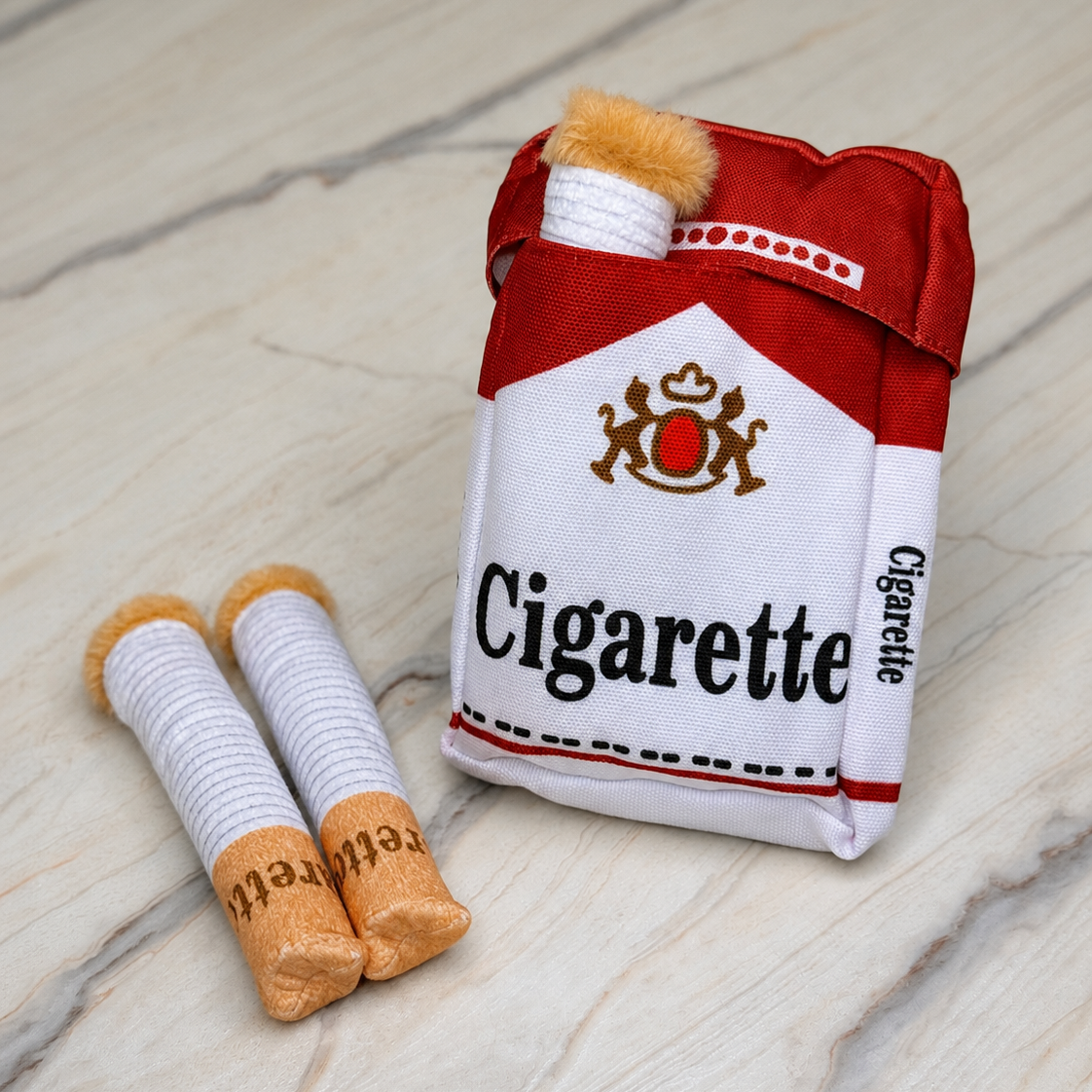 DoggoDiary cigarette hide-and-seek plush dog toy