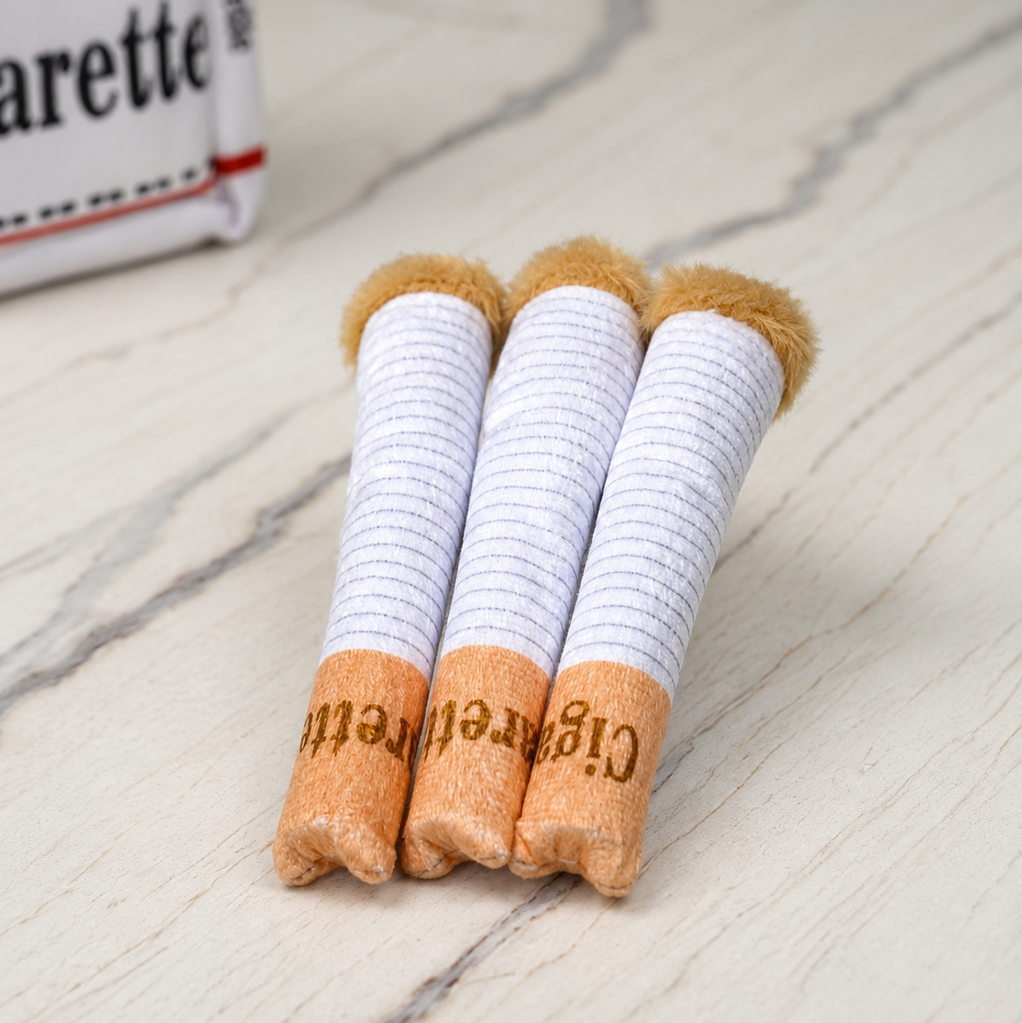 DoggoDiary cigarette hide-and-seek plush dog toy