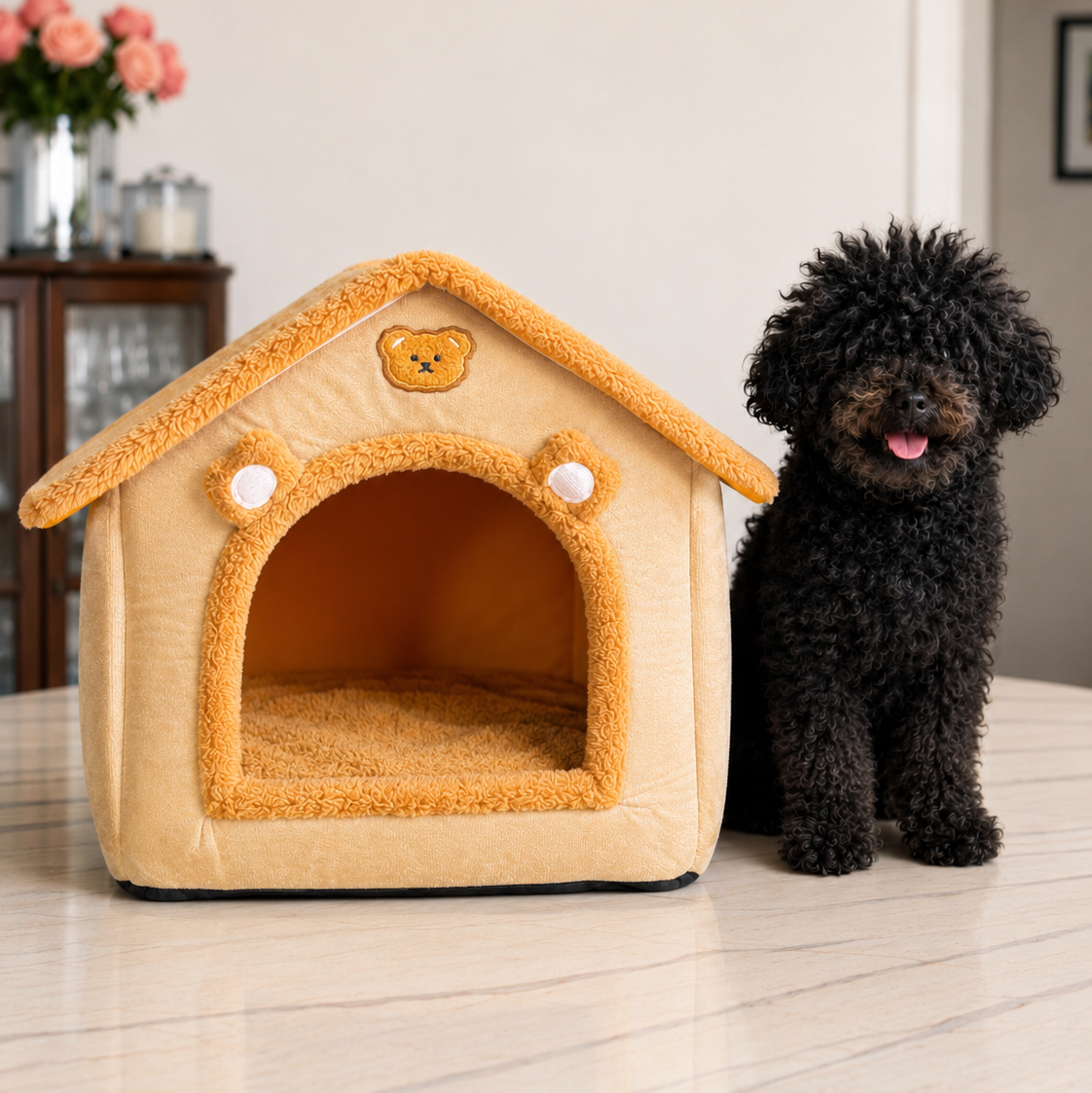 DoggoDiary cosy house bed for small dogs